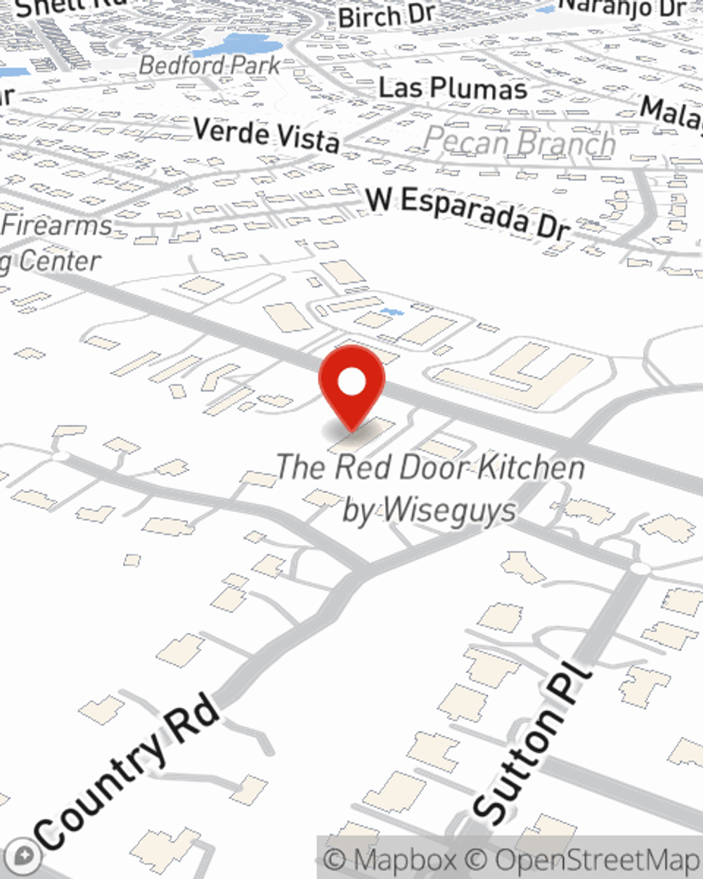 Map showing State Farm Agent Melissa Rodriguez's office at 4112 Williams Drive Ste 107, Georgetown, TX