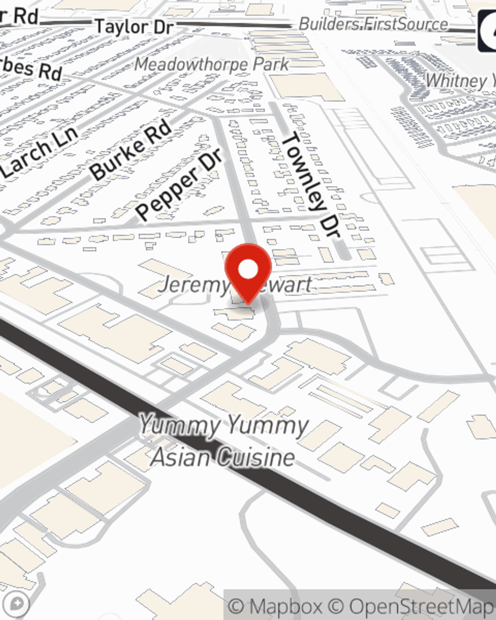 Map showing State Farm Agent Tiffany Thacker's office at 1406 N Forbes Rd, Unit B, Lexington, KY