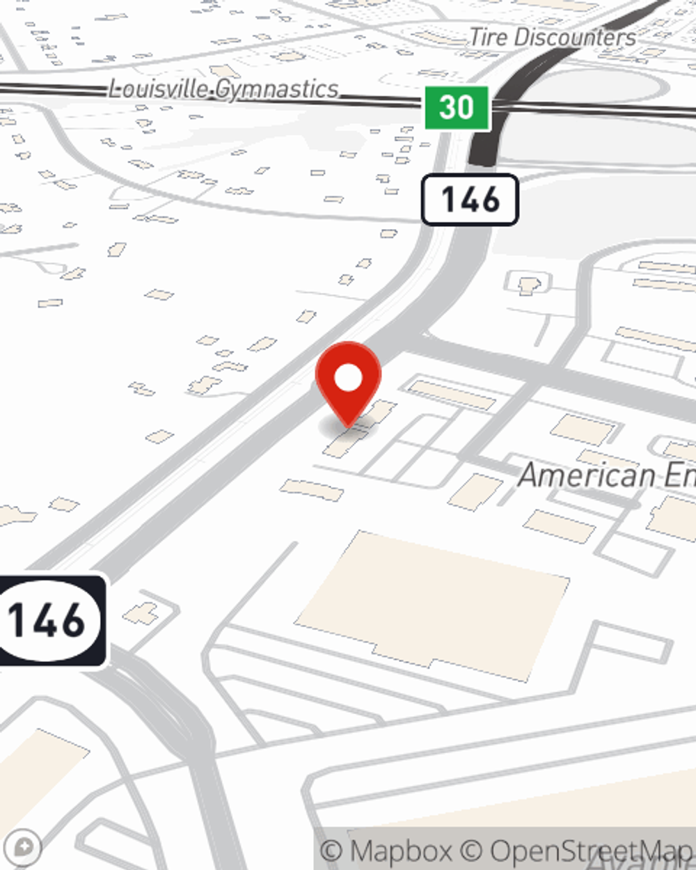 Map showing State Farm Agent Jennifer Starke's office at 13117 Eastpoint Park Blvd, Suite G, Louisville, KY