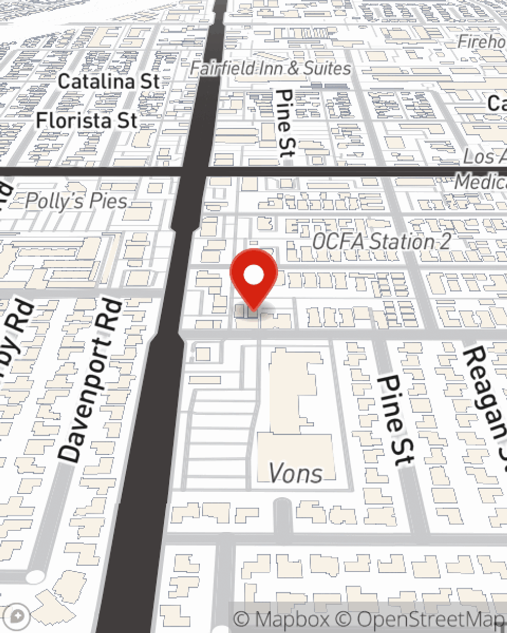 Map showing State Farm Agent's office