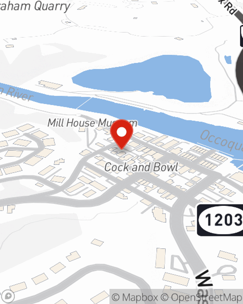 Map showing State Farm Agent Ed Santos's office at 5824 Mapledale Plz, Dale City, VA