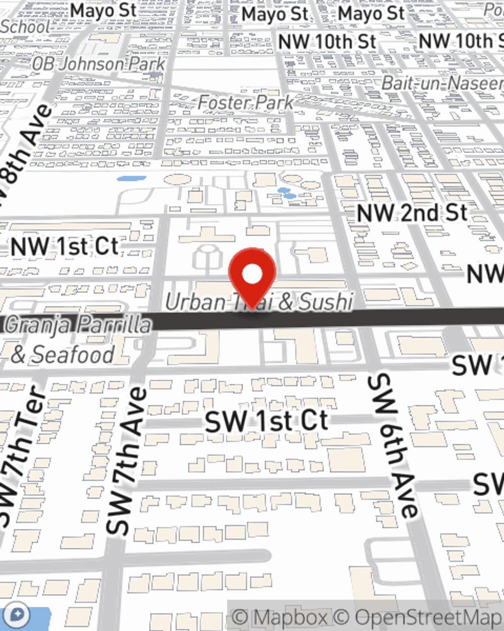 Map showing State Farm Agent Yamelys Santana's office at 652 W Hallandale Beach Blvd, Hallandale Beach, FL