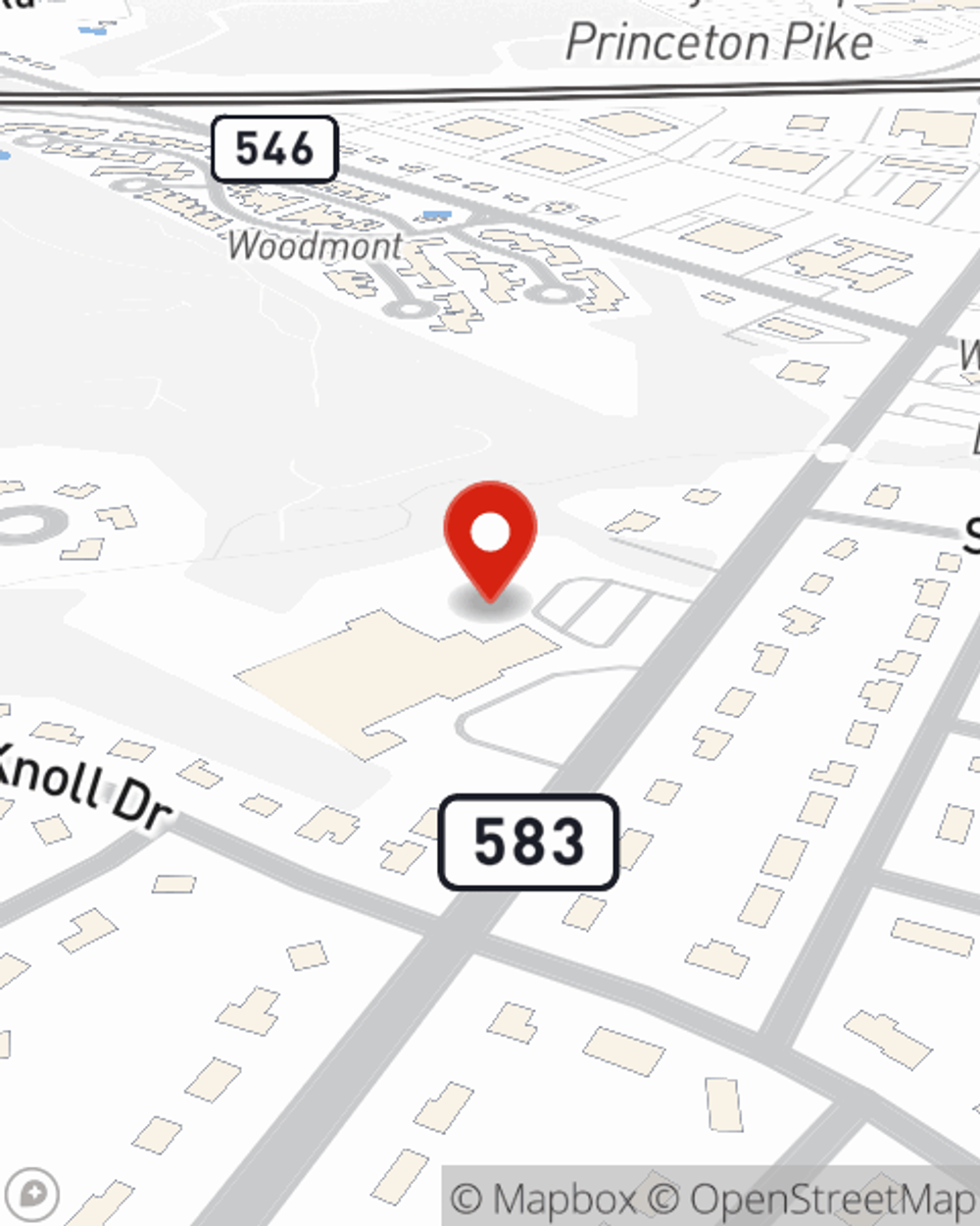 Map showing State Farm Agent Romy Buerano's office at 2204, Brunswick Pike, U S Highway 1, Lawrenceville, NJ