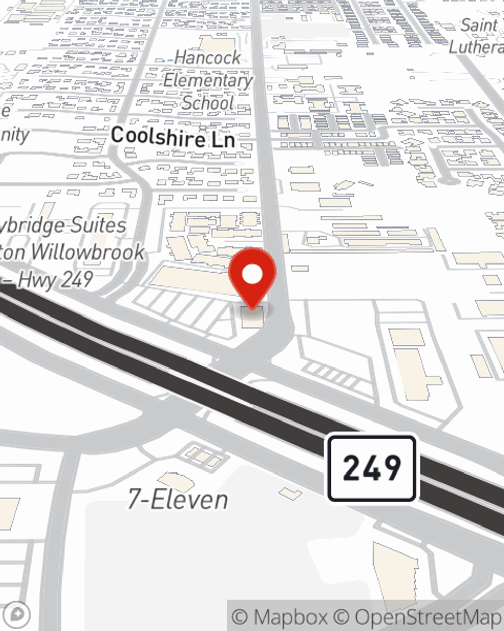 Map showing State Farm Agent Kyle Huff's office at 18708 Tomball Parkway Houston, TX
