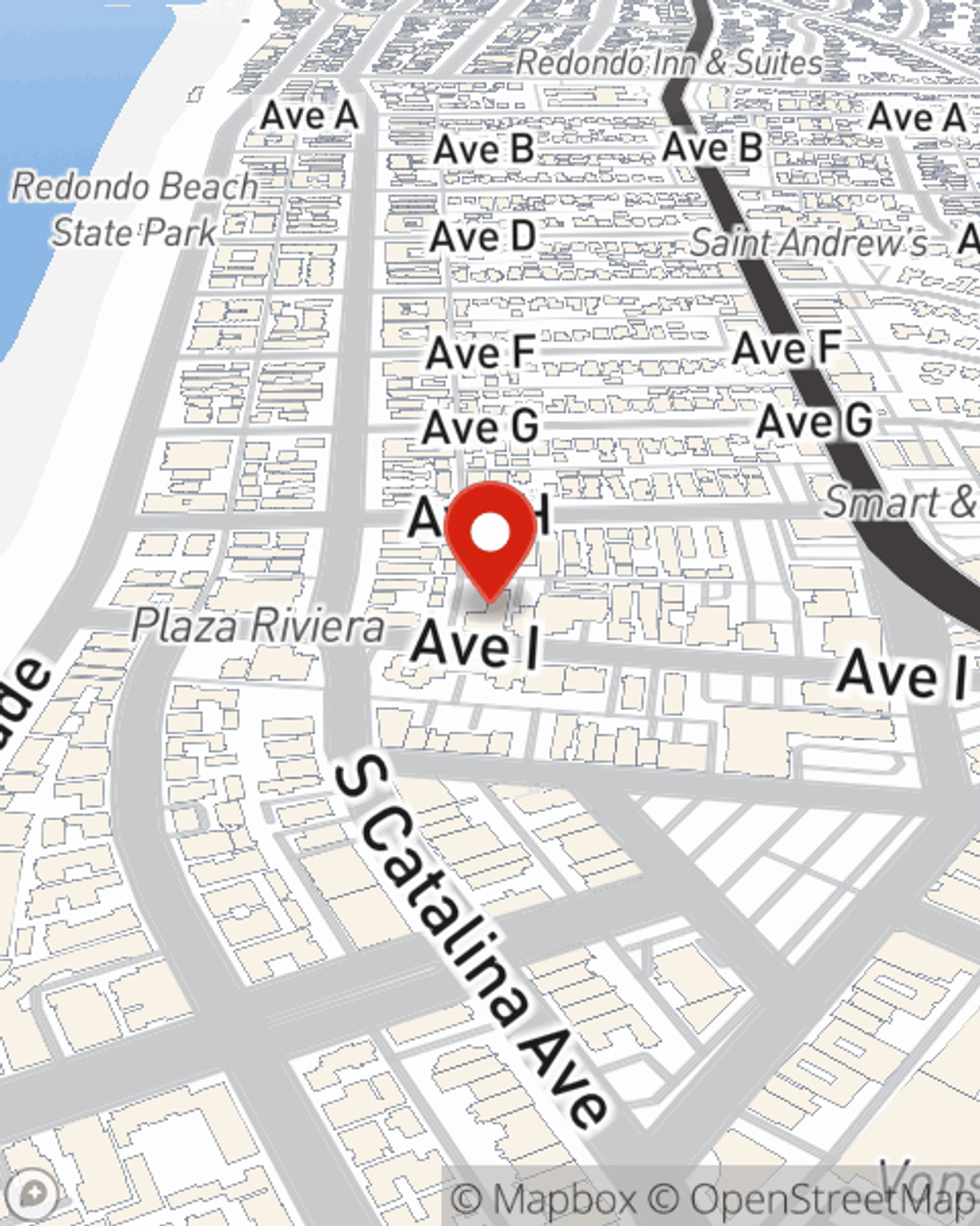 Map showing State Farm Agent's office