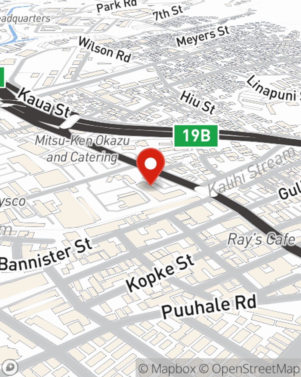 Map showing State Farm Agent's office