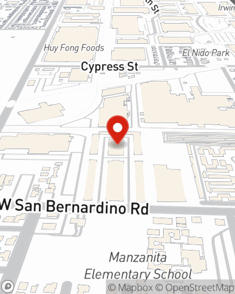Map showing State Farm Agent's office