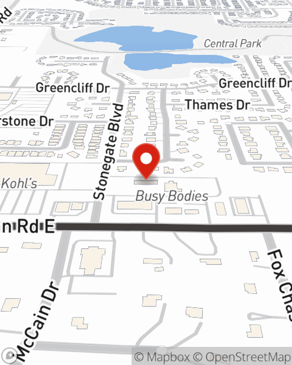 Map showing State Farm Agent Kimberly Taylor's office at 1310 Goodman Rd E, Southaven, MS