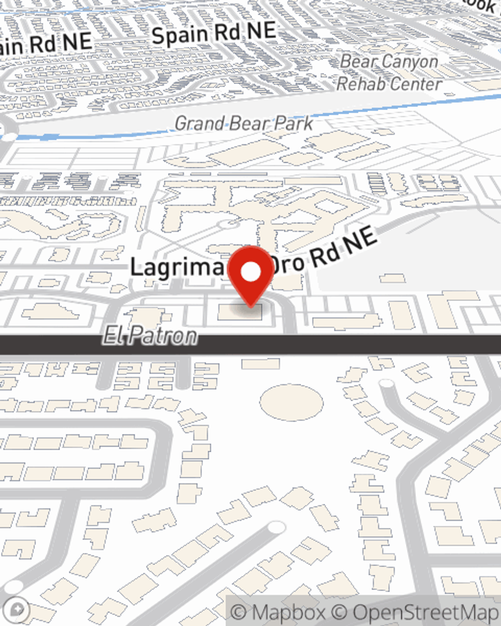 Map showing State Farm Agent Samantha Marcus's office at 10555 Montgomery Blvd NE Suite 10, Albuquerque, NM