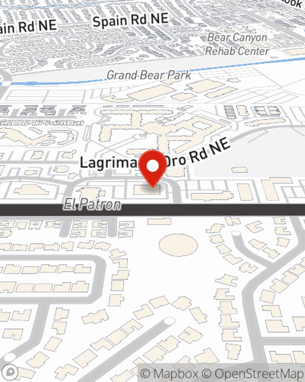 Map showing State Farm Agent Samantha Marcus's office at 10555 Montgomery Blvd NE Suite 10, Albuquerque, NM