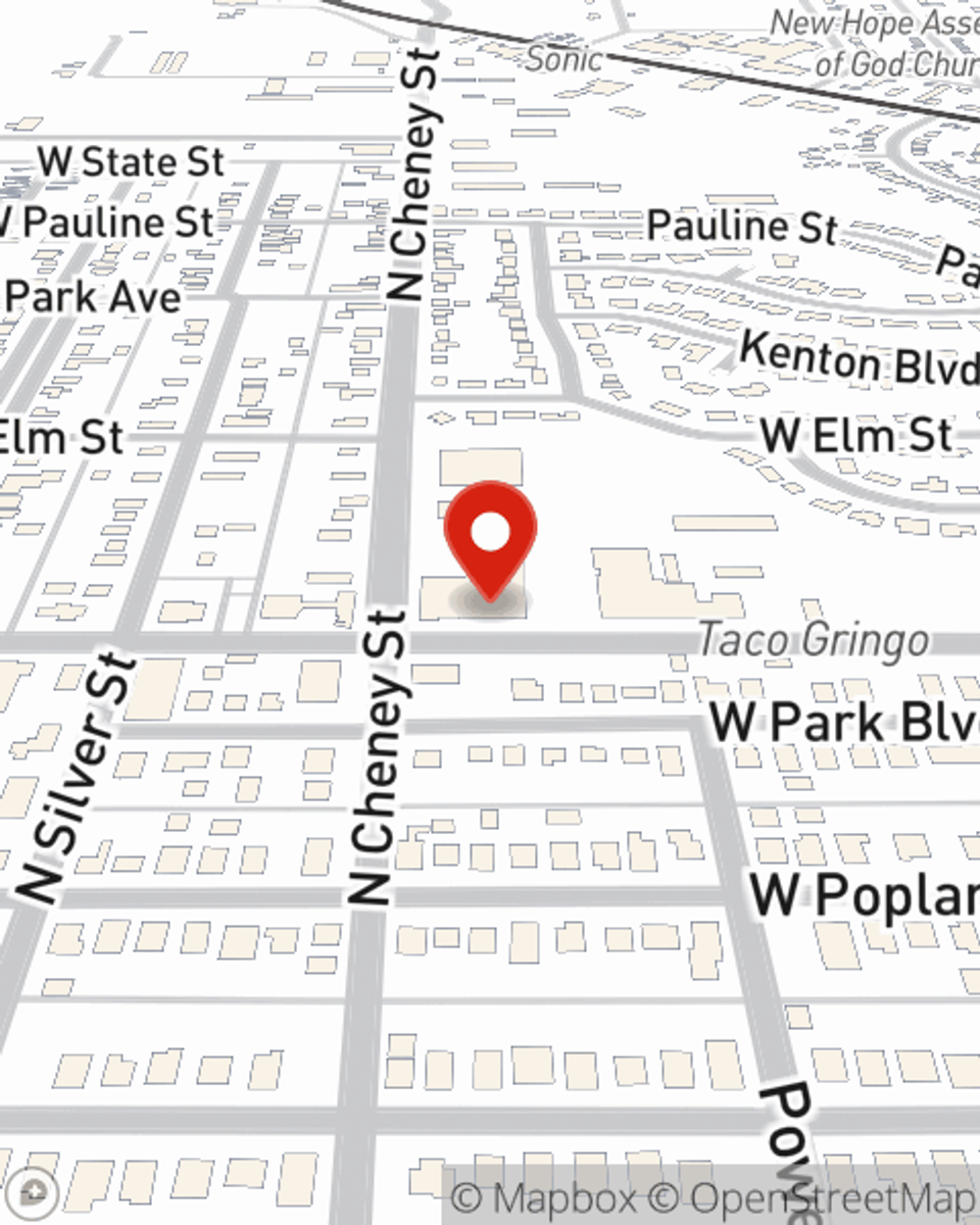 Map showing State Farm Agent Connor Metcalfe's office at 917 W Spresser Street Taylorville, IL